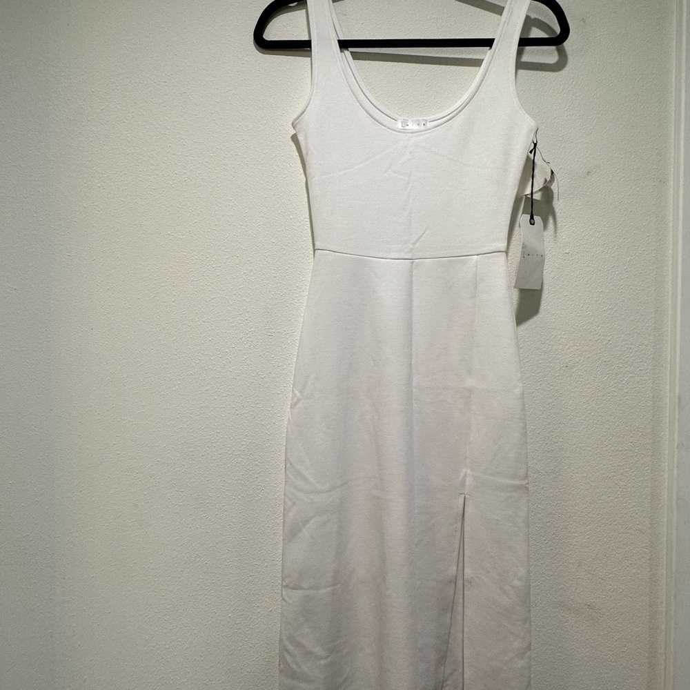 Leith White Midi Dress